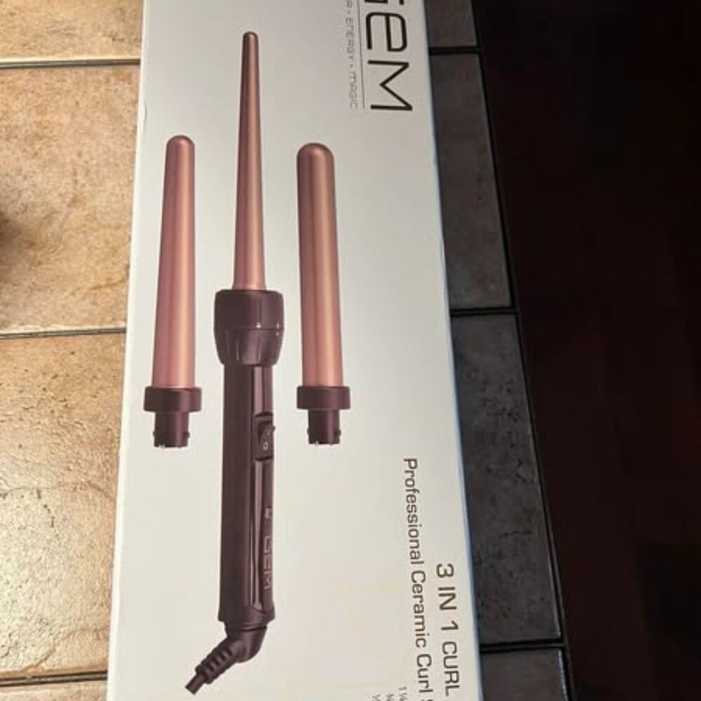 GEM 3 in 1 Curl Designer Professional Ceramic Styling Iron